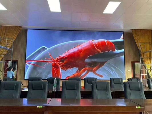 شاشة LED ذات لون كامل داخلية قوية تأجير P1.86 Pixel Pitch