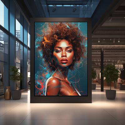 شاشة عرض LED داخلية رقمية P4 مع 4mm Pixel Pitch Long Lifespan