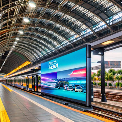 لوحة شاشة إعلانات LED خارجية OEM P3 مع معدل تحديث مرتفع