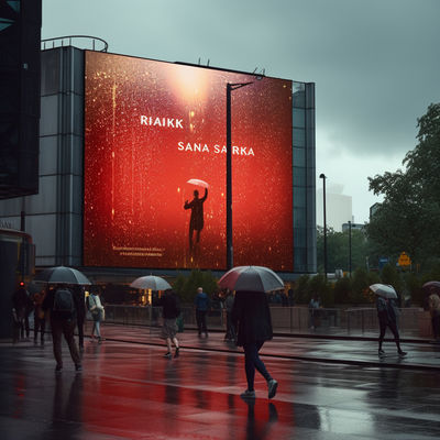 شاشة عرض LED مقاومة للماء 3mm Pixel Pitch Watershielded