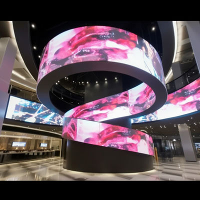 الشاشة المرنة المرنة المرنة LED Video Wall قابلة للتعديل