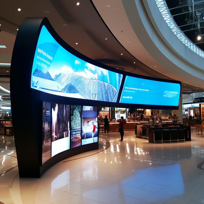IP65 الشاشة المنحنية LED الحائط P3 العرض التجاري LED متعددة الاستخدامات