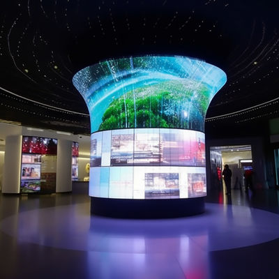 لوحة شاشة LED منحنية داخلية IP65 شاشة LED الإبداعية ISO9001