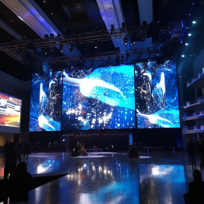شاشة LED عالية التباين حائط الفيديو P5 / P6 شاشة LED داخلية للإيجار