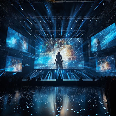 لوحة عرض الفيديو LED للمرحلة الإيجار الجدار مثبت معدل تحديث 3840 هرتز