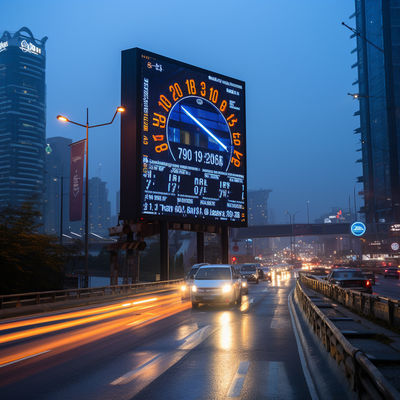 إعلانات LED للخارج قوية لوحة إعلانات IP65 الوضوح ≥7000cd / m2