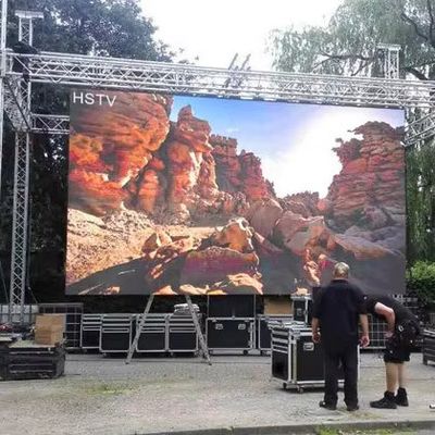 شاشة LED ذات لون كامل P4.81 في الهواء الطلق مع علبة الألومنيوم معتمدة من قبل FCC