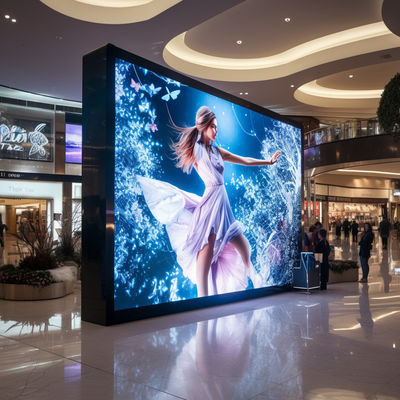 تثبيت معلق شاشة عرض LED داخلية مع 500 * 1000 مم مجلس الوزراء الألومنيوم الصب الصب