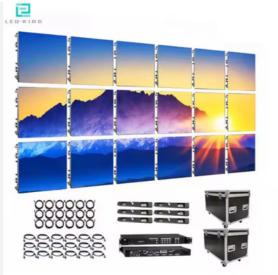 شاشات إشارة رقمية LED داخلية ملونة كاملة ، شاشة LED جدارية للإيجار