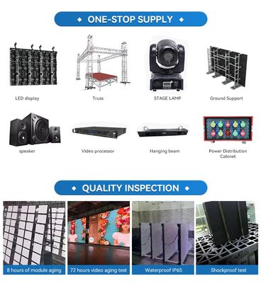 Outdoor LED Display Screen with High Brightness 4000 cd/m2 100000 Hours Life Span and 256*128/256*256 Resolution
