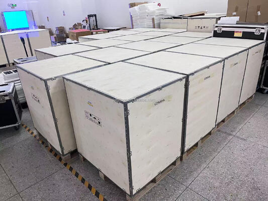 شاشة عرض LED في الهواء الطلق مع كابينة الألومنيوم المسالكة 3.91mm Pixel Pitch وخدمة الأمام / الخلف