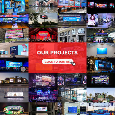 تأجير في الهواء الطلق P3.91 IP65 مقاوم للماء 3840HZ معدل تحديث LED المحمول لوحة جدار الفيديو للإعلانات