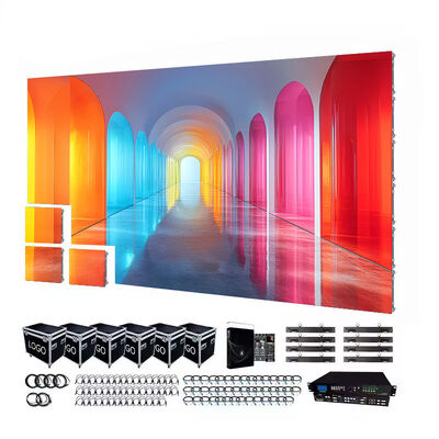 حائط فيديو LED خارجي مع IP65 مقاوم للماء 4500-5500cd الوضوح و 100000 ساعة عمر العمر للإعلان