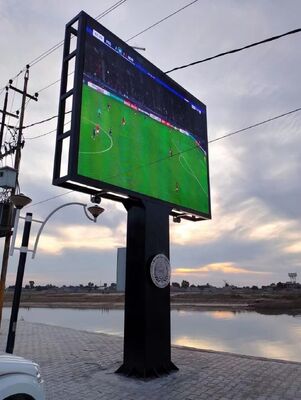 حائط فيديو LED خارجي P3.076MM مع IP65 مقاوم للماء ومعدل تحديث 3840-7680 هرتز للوحة الإعلانية الرقمية