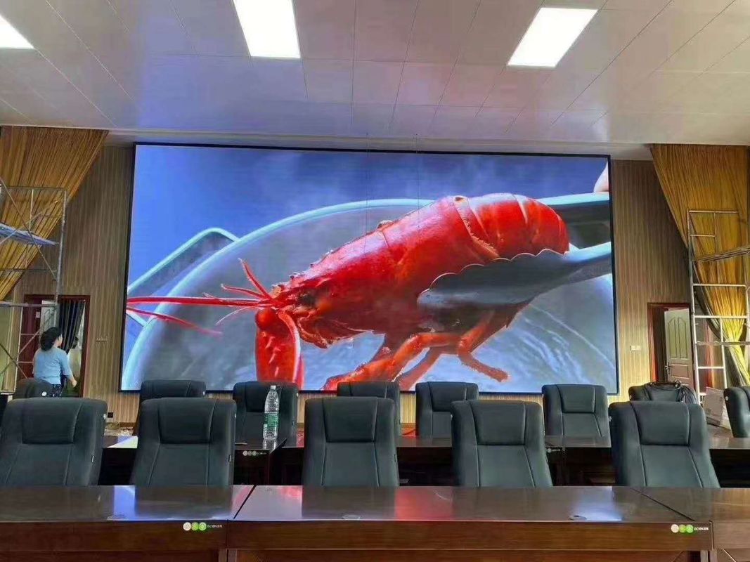 شاشة LED ذات لون كامل داخلية قوية تأجير P1.86 Pixel Pitch