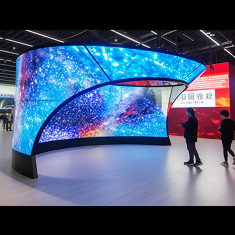 شاشة ستارة LED مرنة داخلية P3.91 / P4 / P4.81 شاشة LED ديناميكية