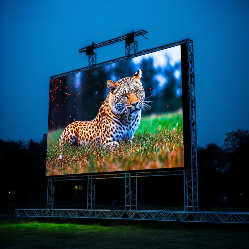 شاشة عرض فيديو خارجية P3 / P3.91 LED مع عمق لون كبير
