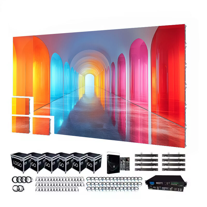 حائط فيديو LED خارجي مع IP65 مقاوم للماء 4500-5500cd الوضوح و 100000 ساعة عمر العمر للإعلان