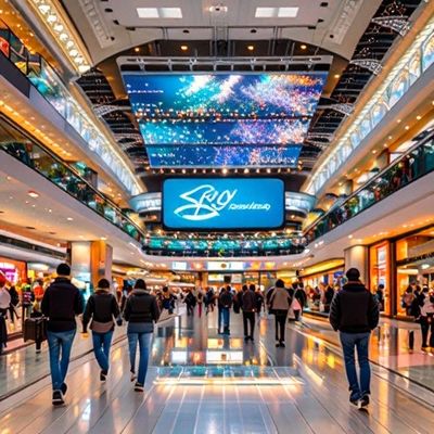 كامل اللون الرقمي داخلي شاشة عرض LED سقف مثبتة P2