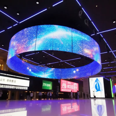 وحدة عرض شاشة LED مرنة في الهواء الطلق P5 ضئيلة للغاية