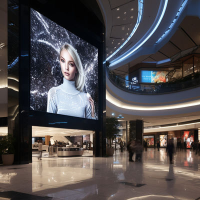 لوحات عرض إعلانات رقمية 14 بت P3 / P3.91 / P4 LED Video Billboard