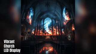 شاشة LED للكنيسة 3 مم P3 16.7 مليون لون